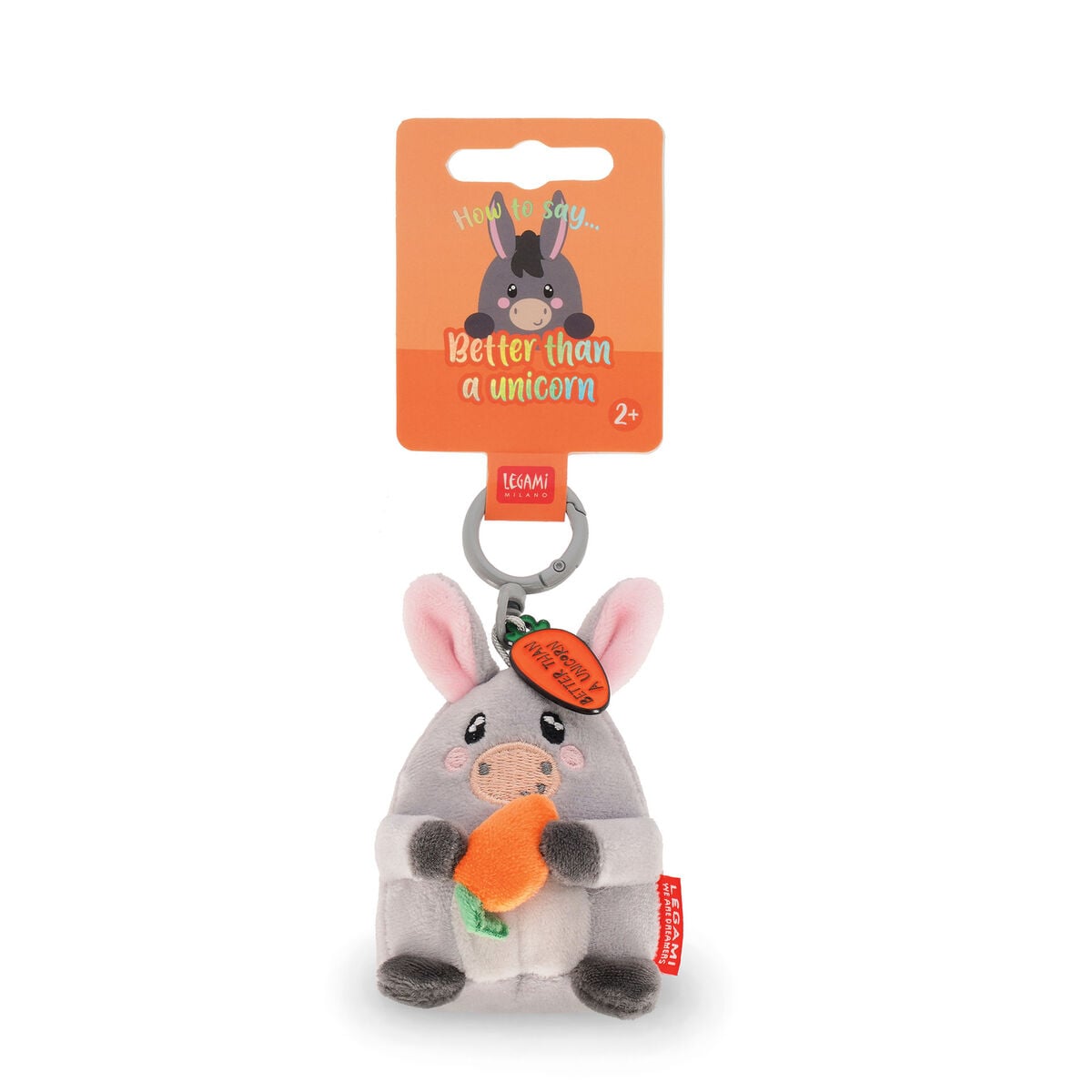Legami - Donkey Pelüş Oyuncak Anahtarlık - Tiny Süper Yumuşak!