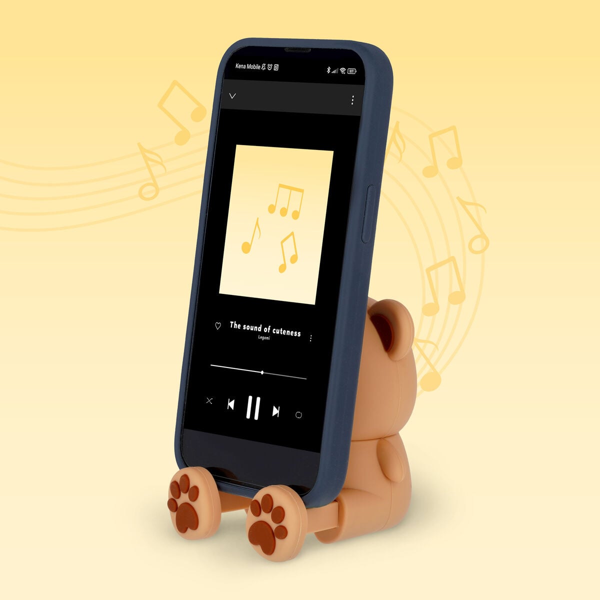 Legami - Ayıcık Kablosuz Smartphone Standı ile Speaker - Sound Cuteness