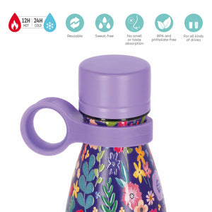 Legami - 500 ml Vakum Şişe - Çiçekler - Sıcak ve Soğuk