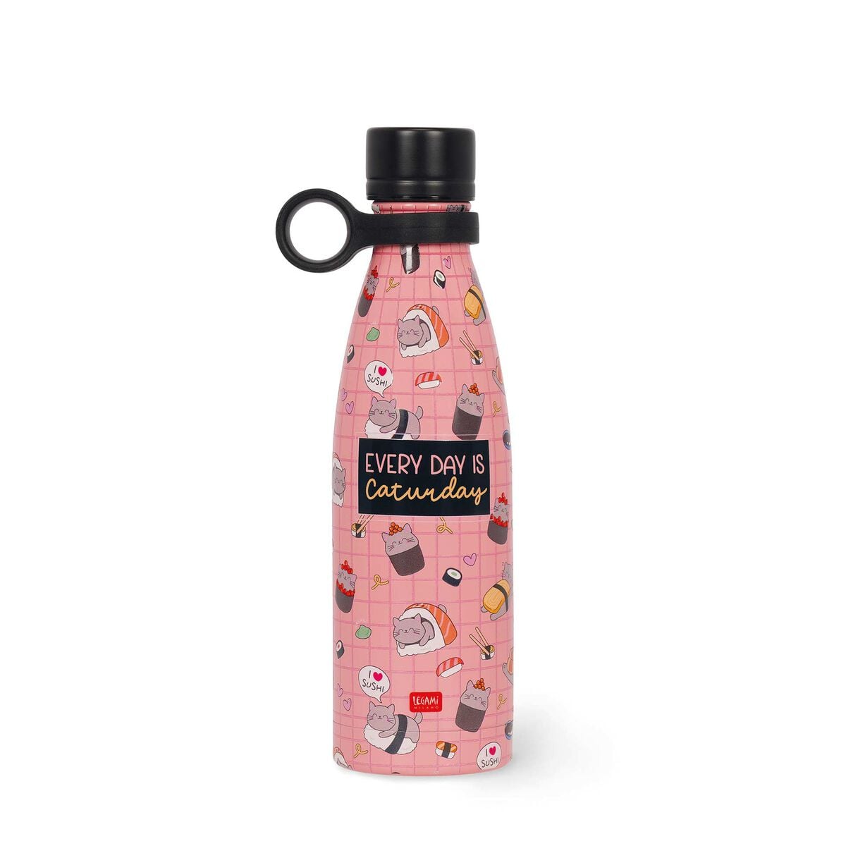 Legami - 500 ml Vakum Şişe - Sushi Cat - Sıcak ve Soğuk