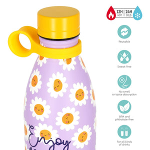 Legami - 800 ml Vakum Şişe - Daisy - Sıcak ve Soğuk