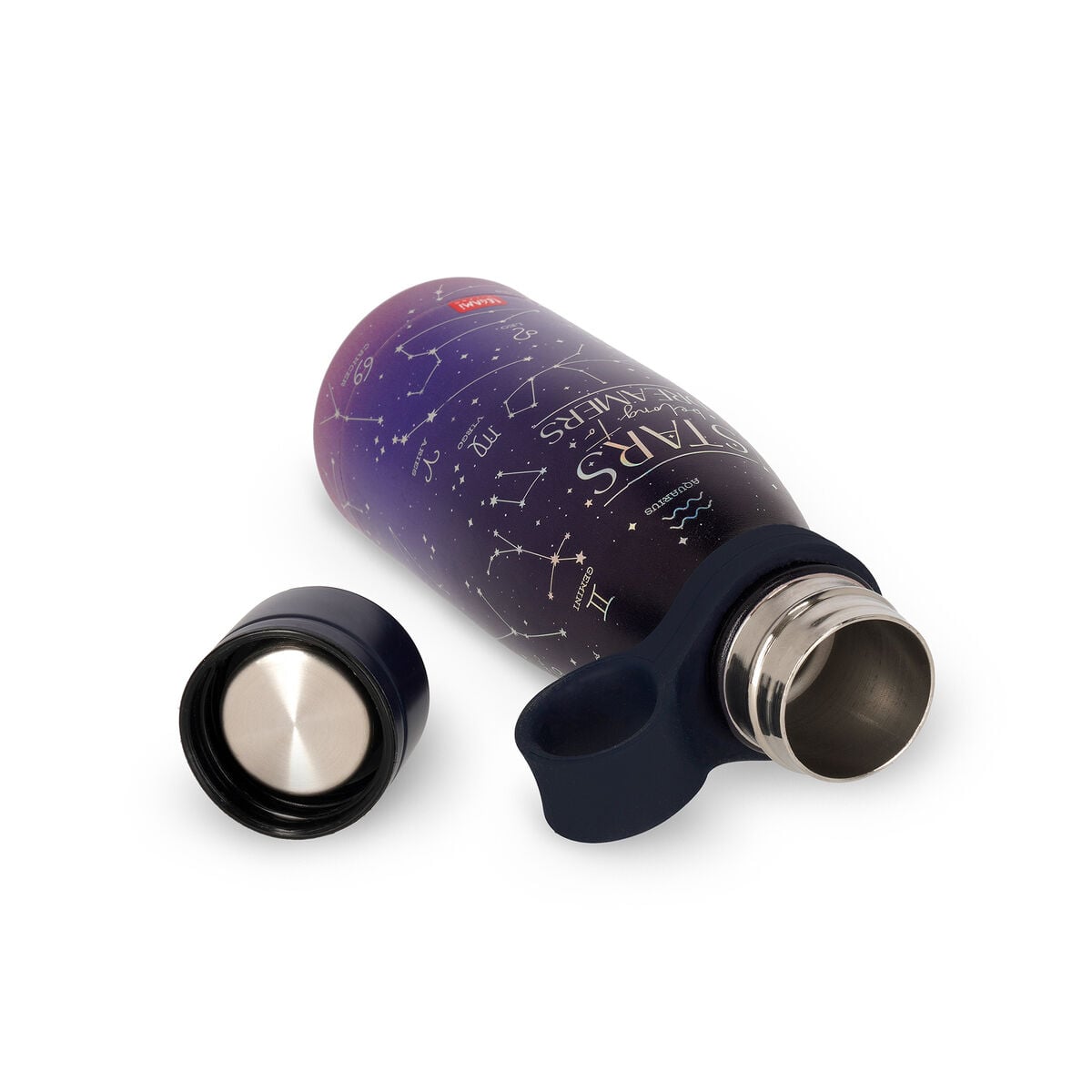 Legami - 300 ml Mini Vakum Şişe - Stars - Sıcak ve Soğuk