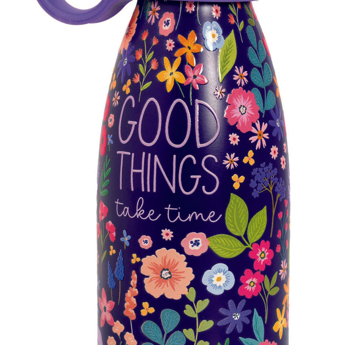 Legami - 300 ml Mini Vakum Şişe - Çiçekler - Sıcak ve Soğuk