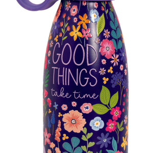 Legami - 300 ml Mini Vakum Şişe - Çiçekler - Sıcak ve Soğuk