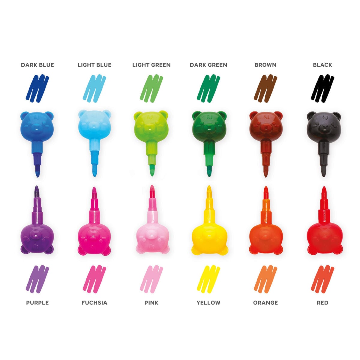 Legami - 12 Stackable Crayons - Dream in Colour