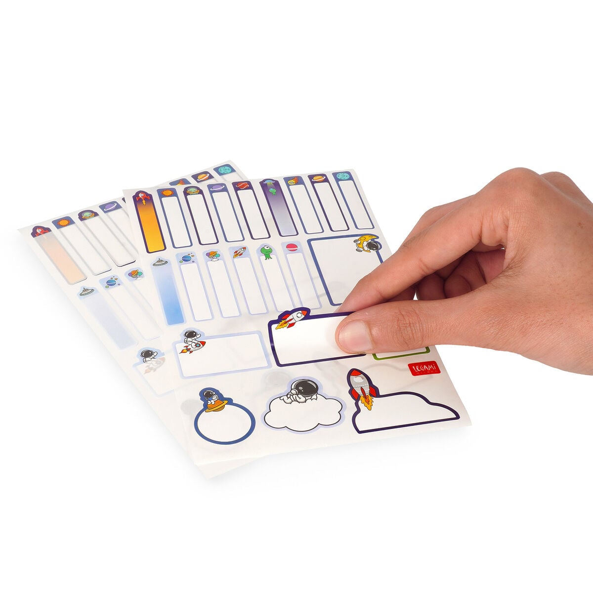 Legami - Protective Film mit selbstklebenden Labels - My Name Is... - Weltraum