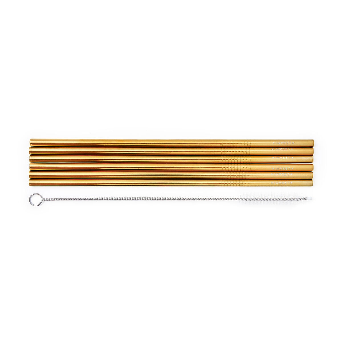 Legami - Seti 6 Stainless Steel Straws - Standard Size