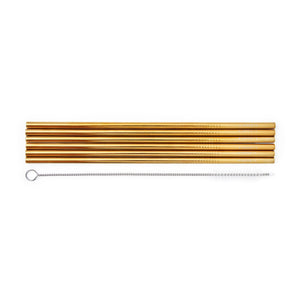 Legami - Seti 6 Stainless Steel Straws - Standard Size