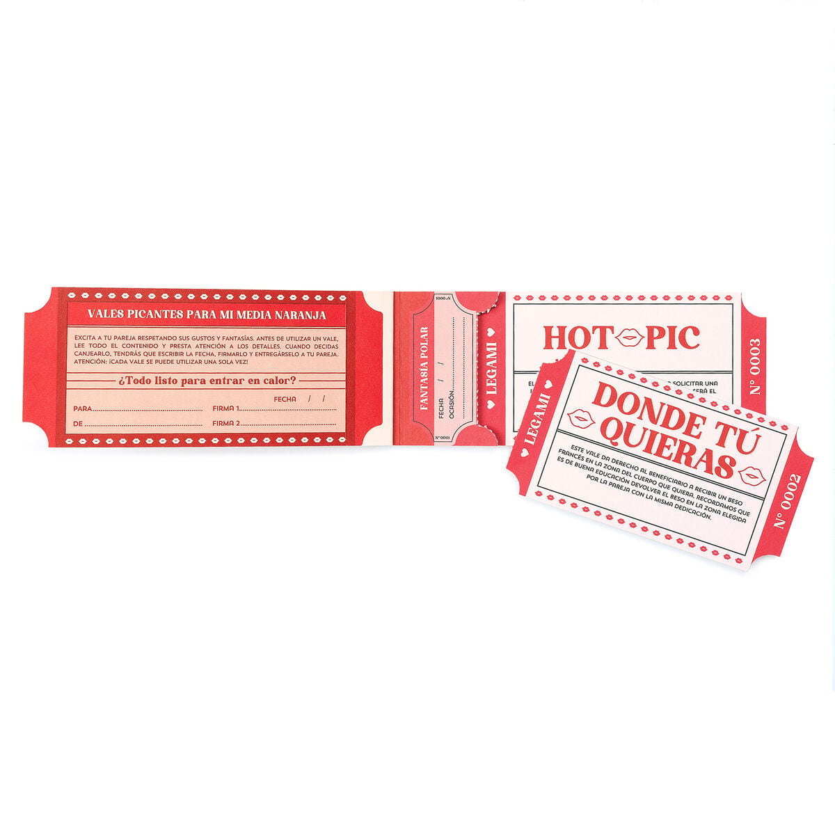 Legami - Kitap 24 Sexy Vouchers - Spanish - Gift Vouchers