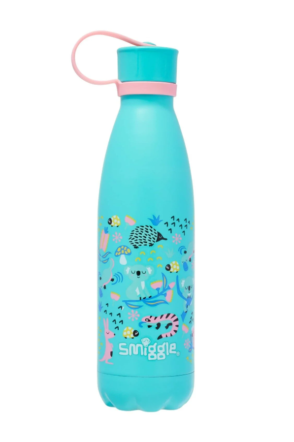 Smiggle – Hi There 500 ml Stahlflasche mit Deckel