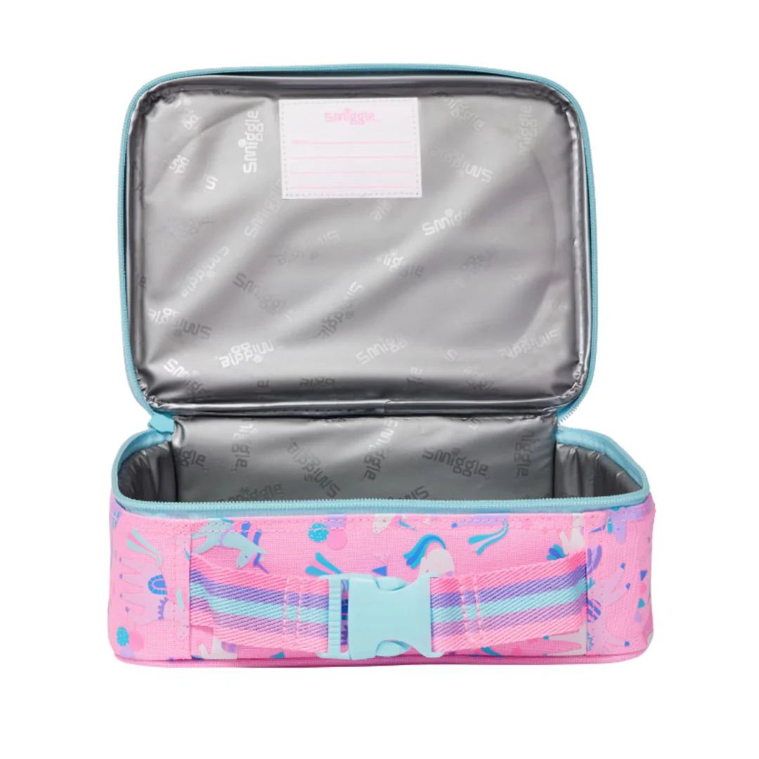 Smiggle - Glide Kare Beslenme Çantası-Dinossi