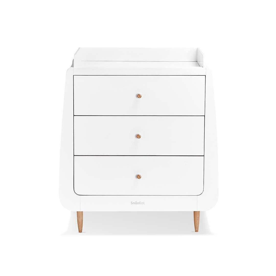 SnuzKot Skandi 2 Piece Nursery Furniture Set - Natural-Nursery Sets-Natural-No Mattress | Natural Baby Shower