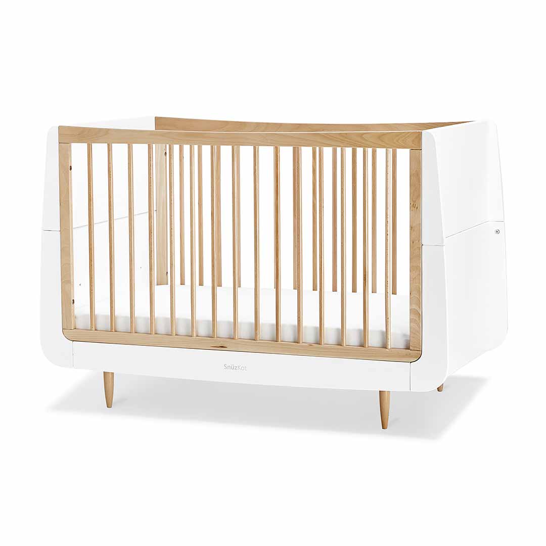 SnuzKot Skandi 2 Piece Nursery Furniture Set - Natural-Nursery Sets-Natural-No Mattress | Natural Baby Shower