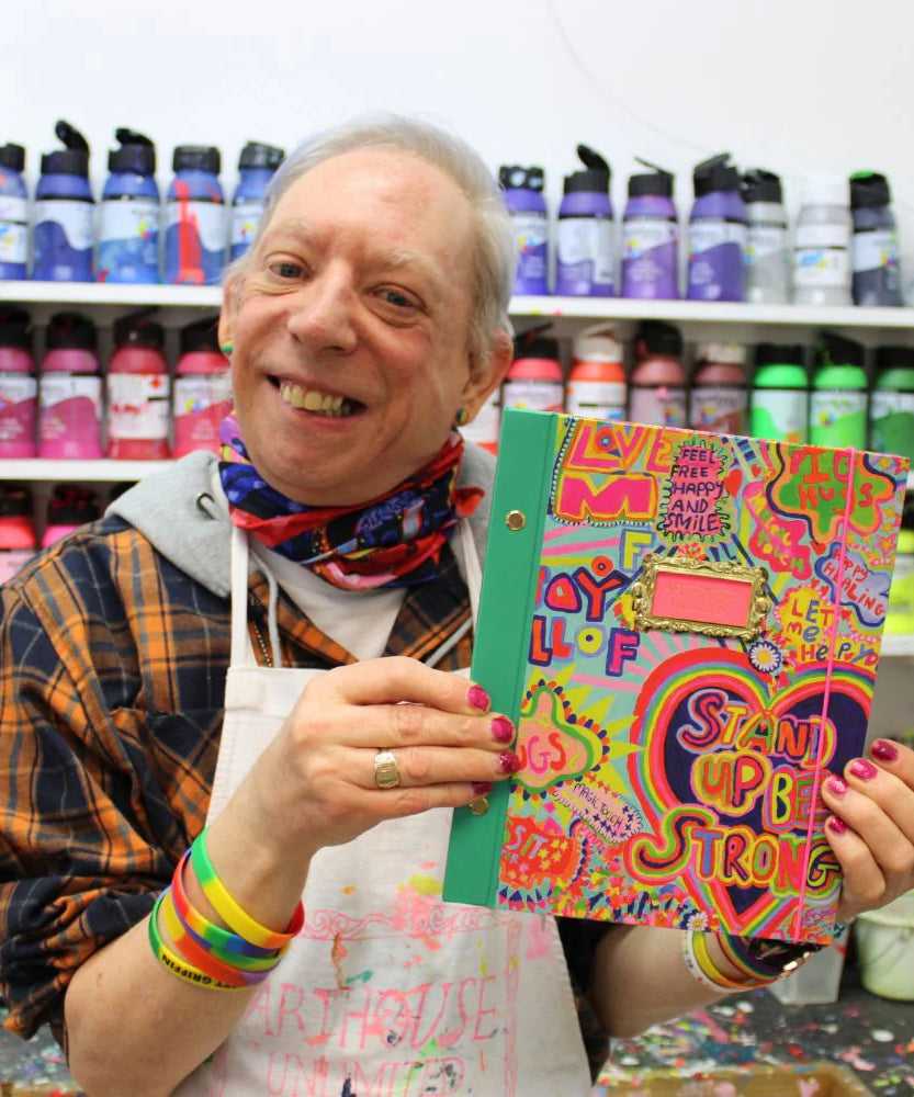 Portico Designs - Arthouse Unlimited Fröhliches A5 Hardcover-Tagebuch