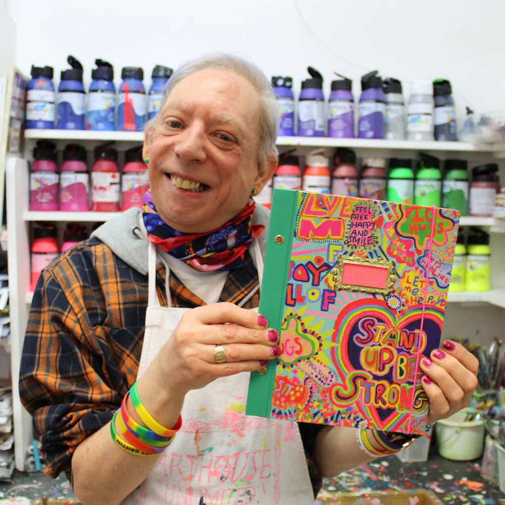 Portico Designs - Arthouse Unlimited Fröhliches A5 Hardcover-Tagebuch