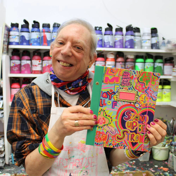 Portico Designs - Arthouse Unlimited Fröhliches A5 Hardcover-Tagebuch