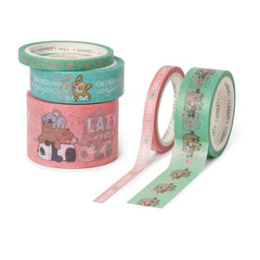 Legami - 5'li Set Dekoratif Cute Animals Kâğıt Yapışkan Bantlar - Banttan Banda
