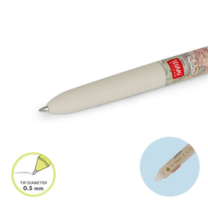 Legami - 3-Colour Erasable Gel Kalem - Seyahat - Make Mistakes