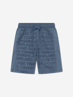 Timberland Boys Terry Towel Bermuda Shorts in Navy