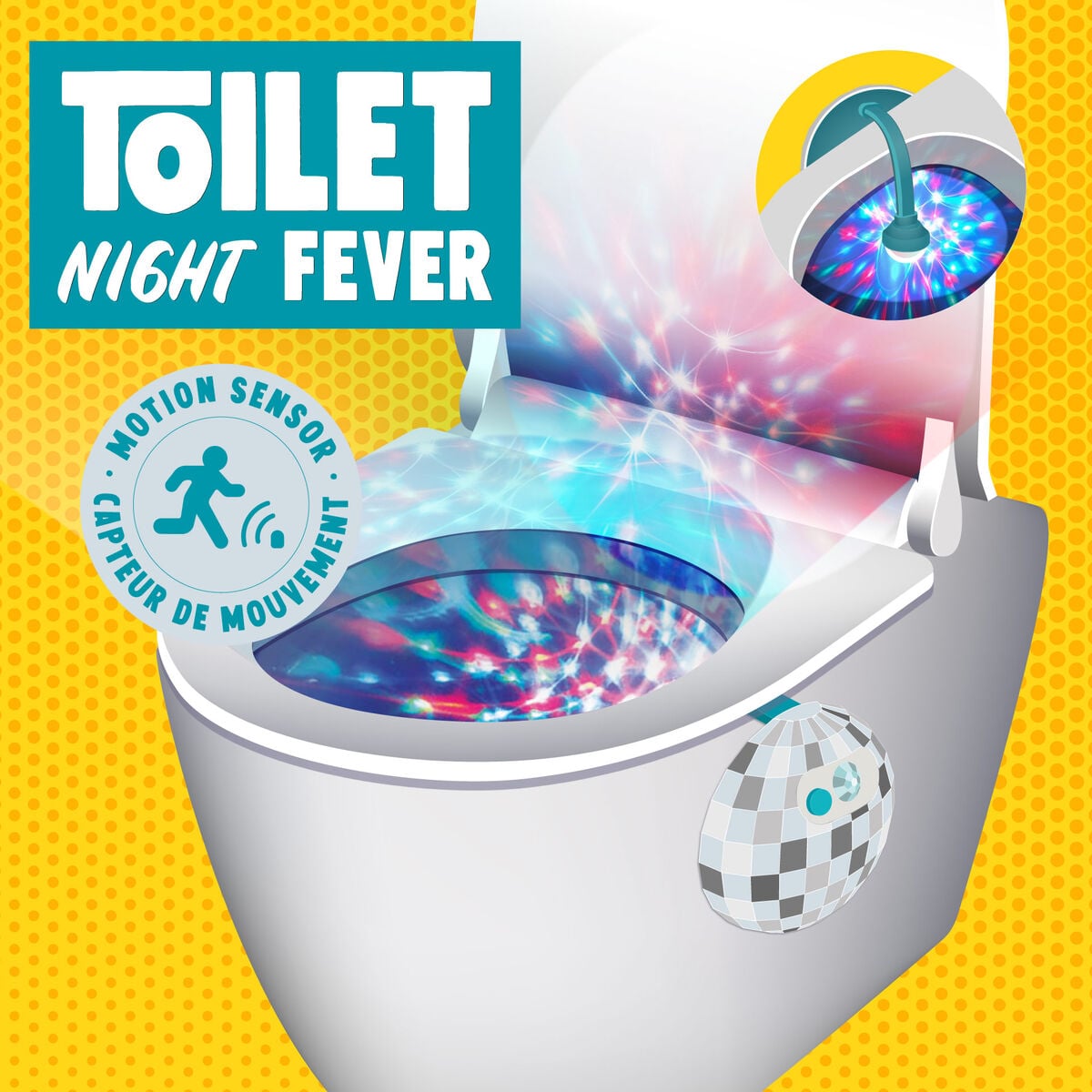 Legami - Bathroom Night Light ile Sensor - Toilet Night Fever