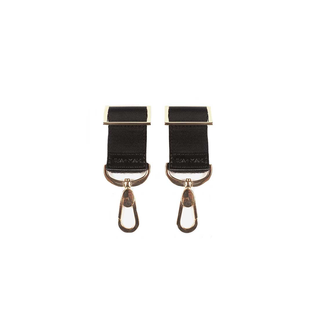 Tiba + Marl Stroller Clips - Gold-Stroller Clips- | Natural Baby Shower