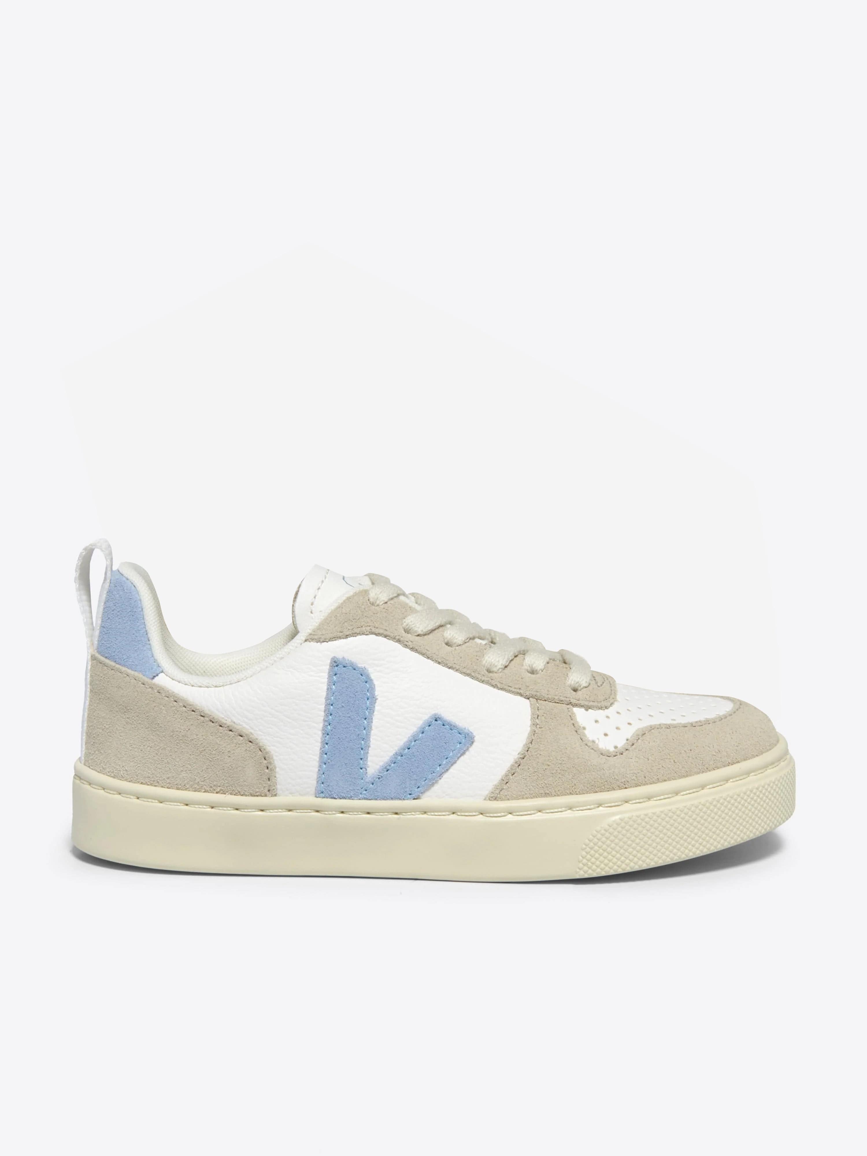 Veja Kids Laces Leather V-10 Trainers in White