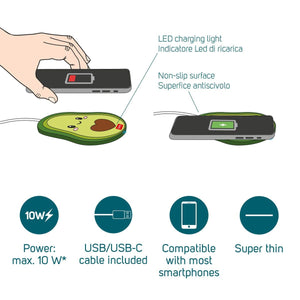 Legami - Avokado Kablosuz Smartphone Charger - Süper Fast