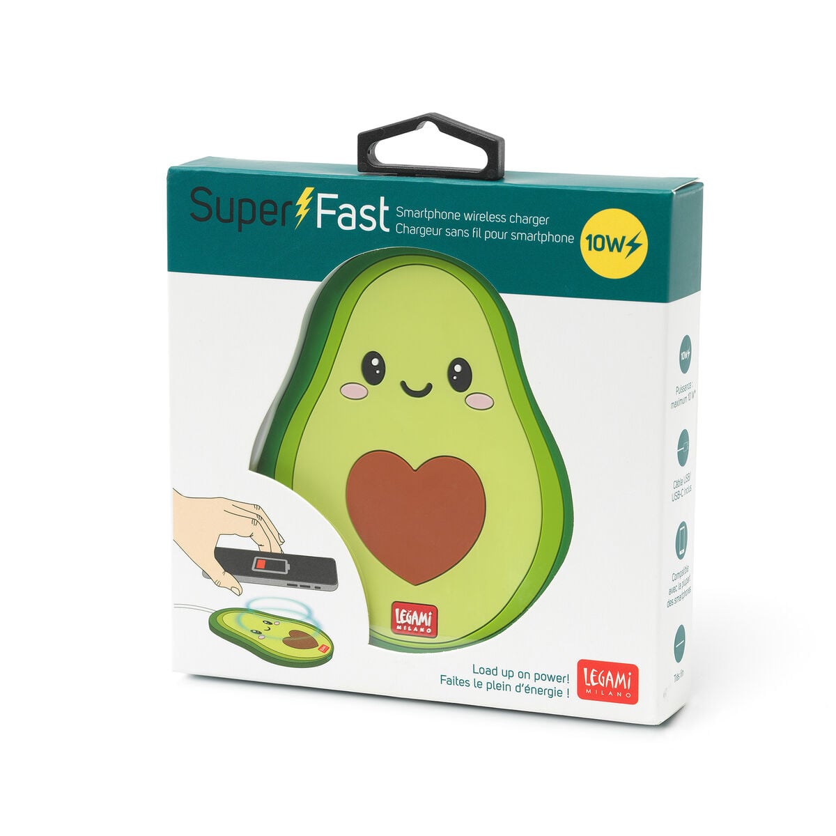 Legami - Avokado Kablosuz Smartphone Charger - Süper Fast