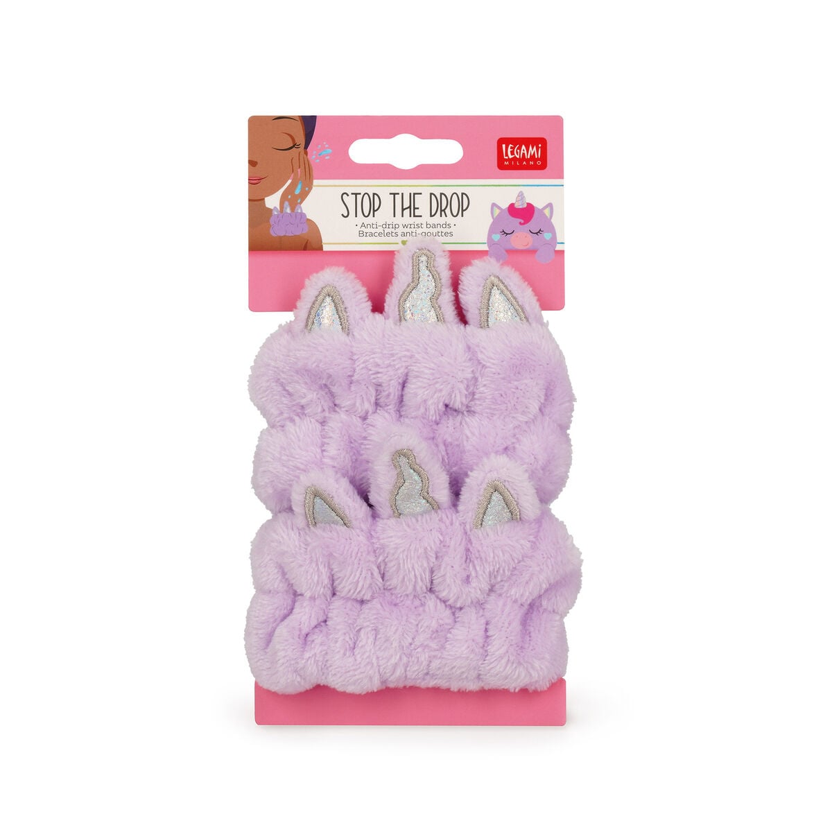 Legami - Tek Boynuzlu At Anti-Drip Wrist Bands Skincare - Stop Drop