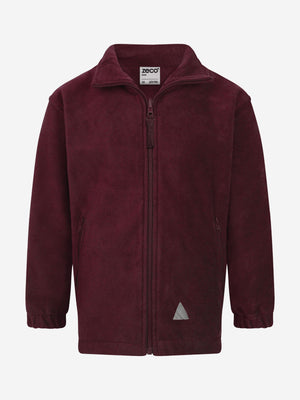 Zeco Kids School Polar Fleece Jacket in Maroon
