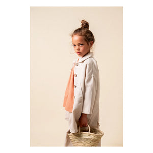 birinit - Bluse mit Claudine-Kragen Dessert Bio-Baumwolle | Russet