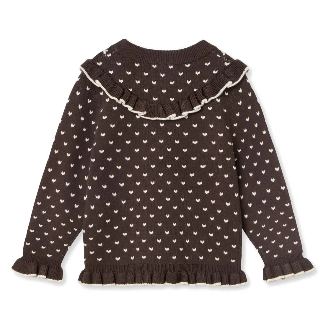 Fliink - Fame Gepunkteter Pullover | Braun