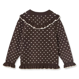 Fliink - Fame Gepunkteter Pullover | Braun