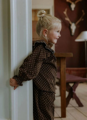 Fliink - Dolly Punktiert Bluse | Braun