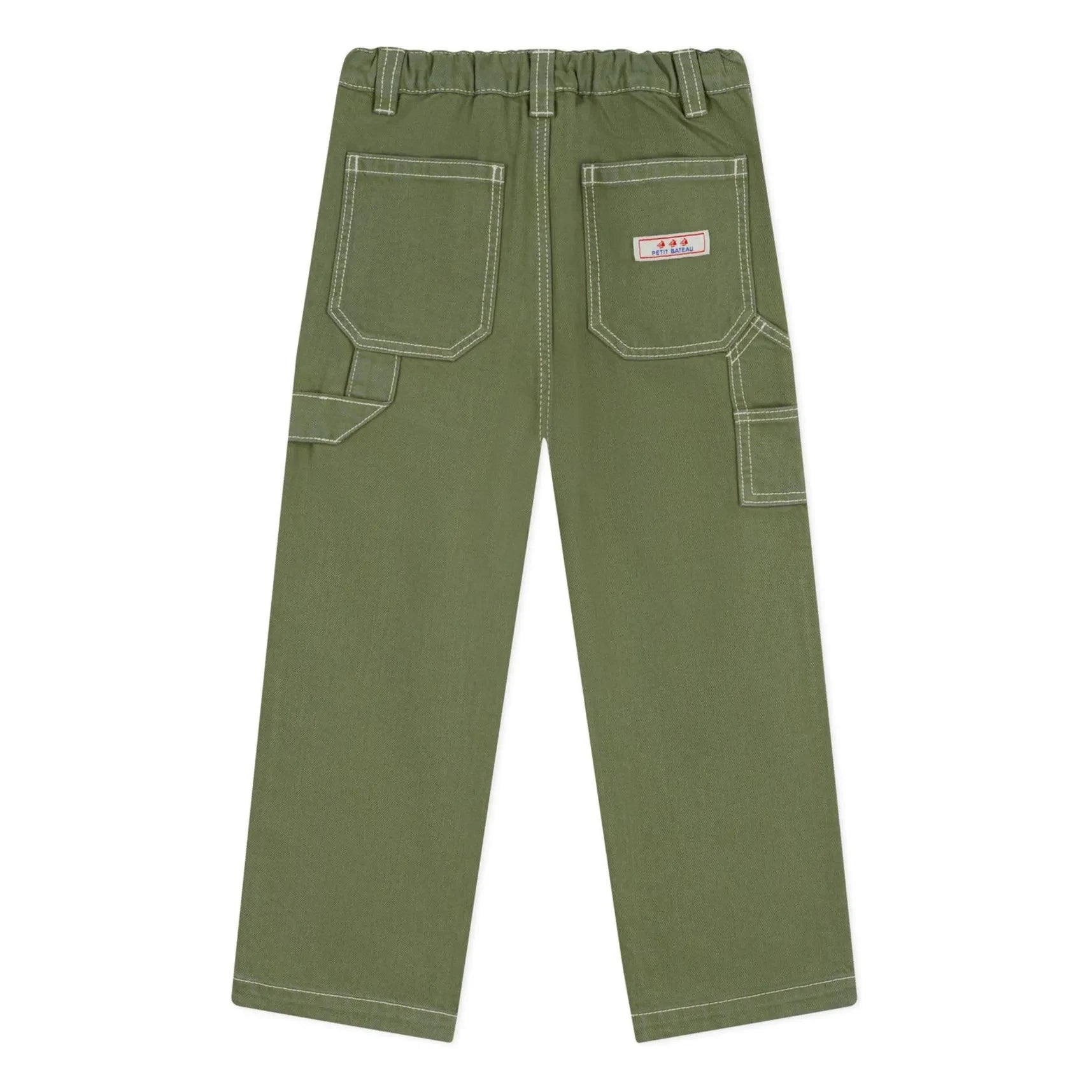 Petit Bateau - Carpenter Bio-Baumwolljeans | Khaki
