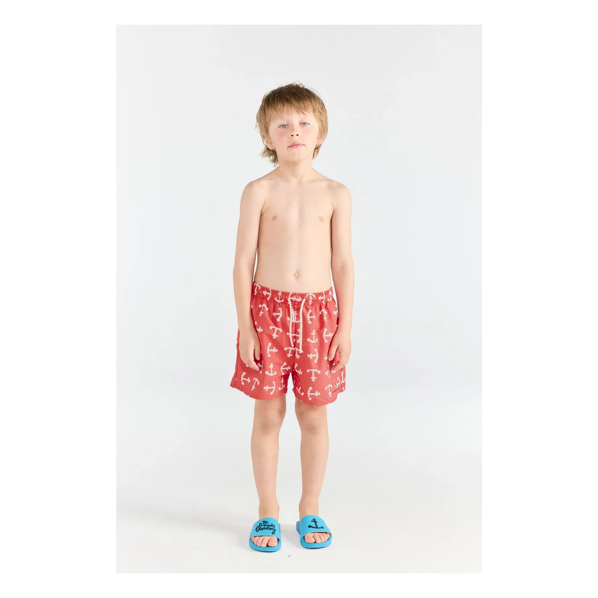 The Animals Observatory - Puppy Anchors UV-Schutz Badeshorts | Rot
