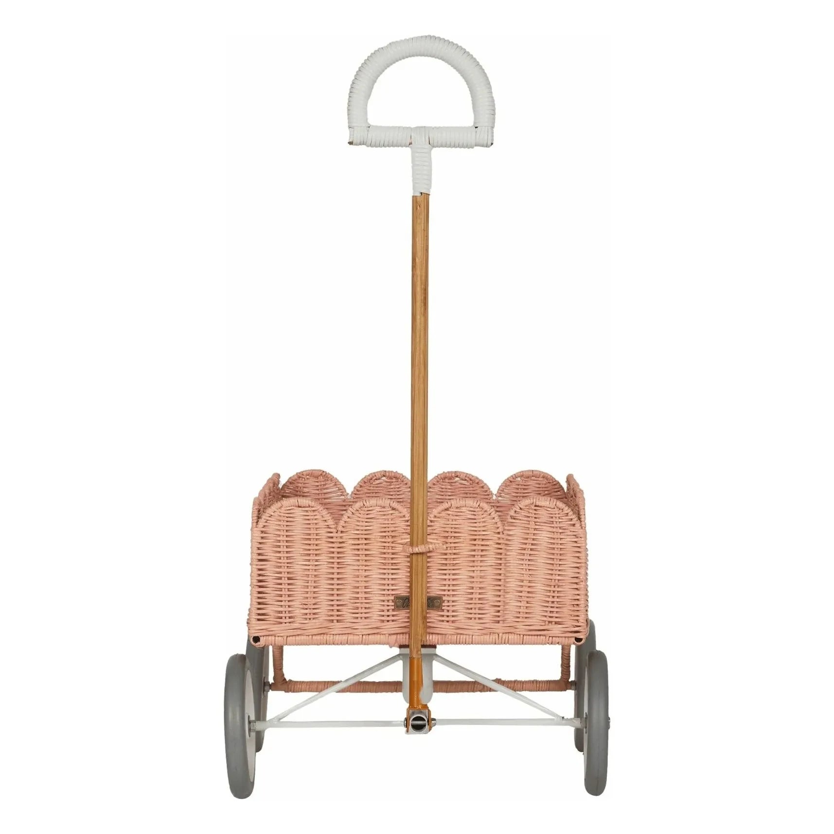 Olli Ella - Blatt Rattan Auto | Pfirsich
