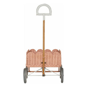 Olli Ella - Blatt Rattan Auto | Pfirsich