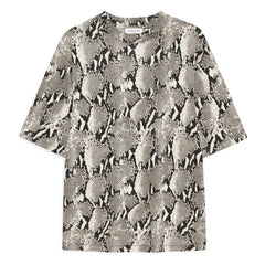 Anine Bing – Avi Python T-Shirt | Grau