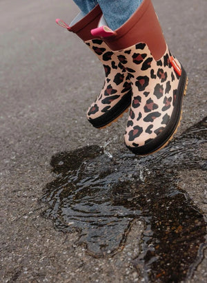 Hallo Hossy - Leoparden Regenstiefel | Braun
