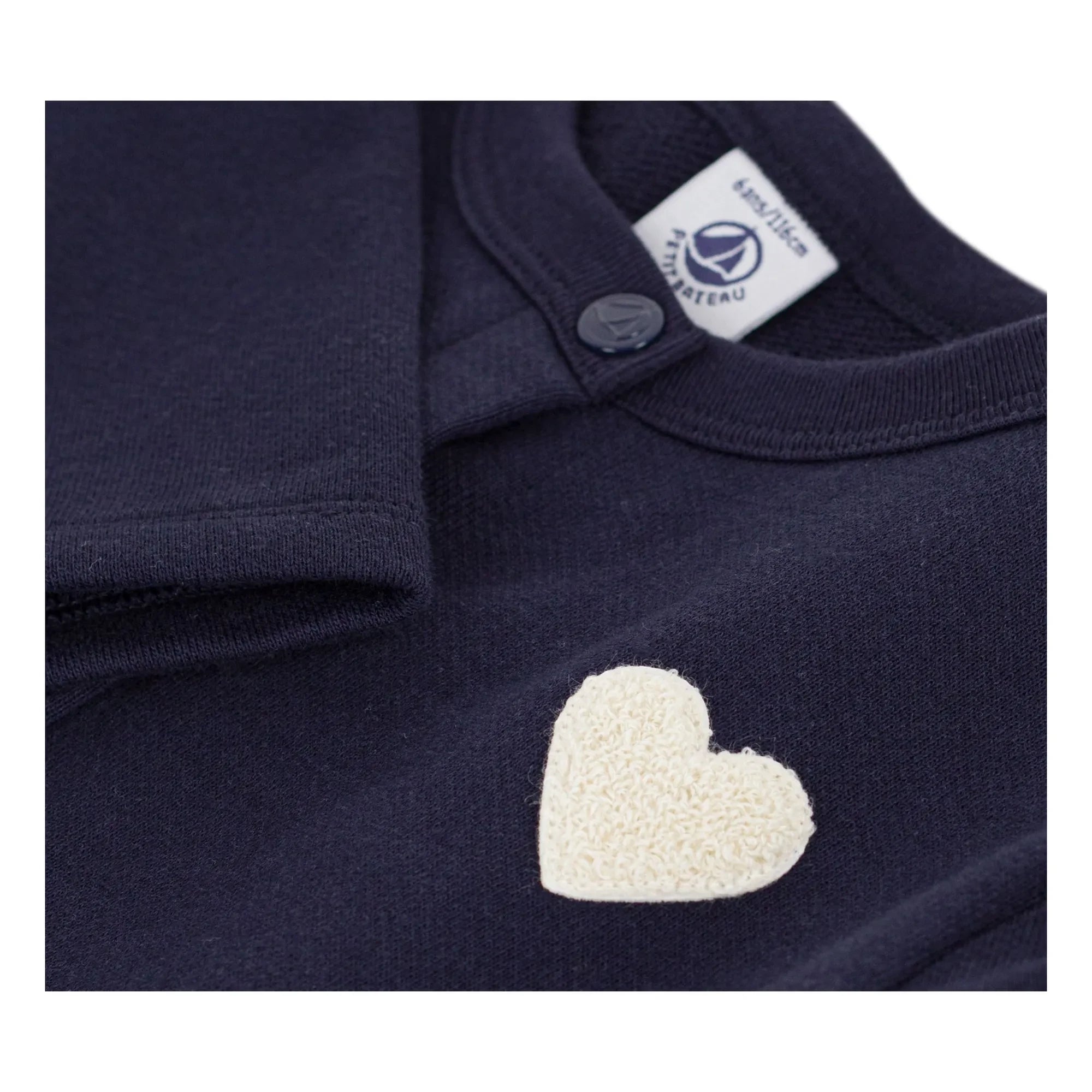 Petit Bateau - Cardigan Uni Molleton | Marineblau