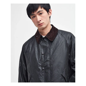 Barbour - Transport Wax Bone Jacke | Schwarz