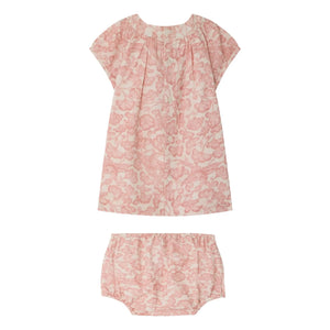 Bonpoint - Cachouli Fleurie Kleid aus Bio-Baumwolle | Puderrosa