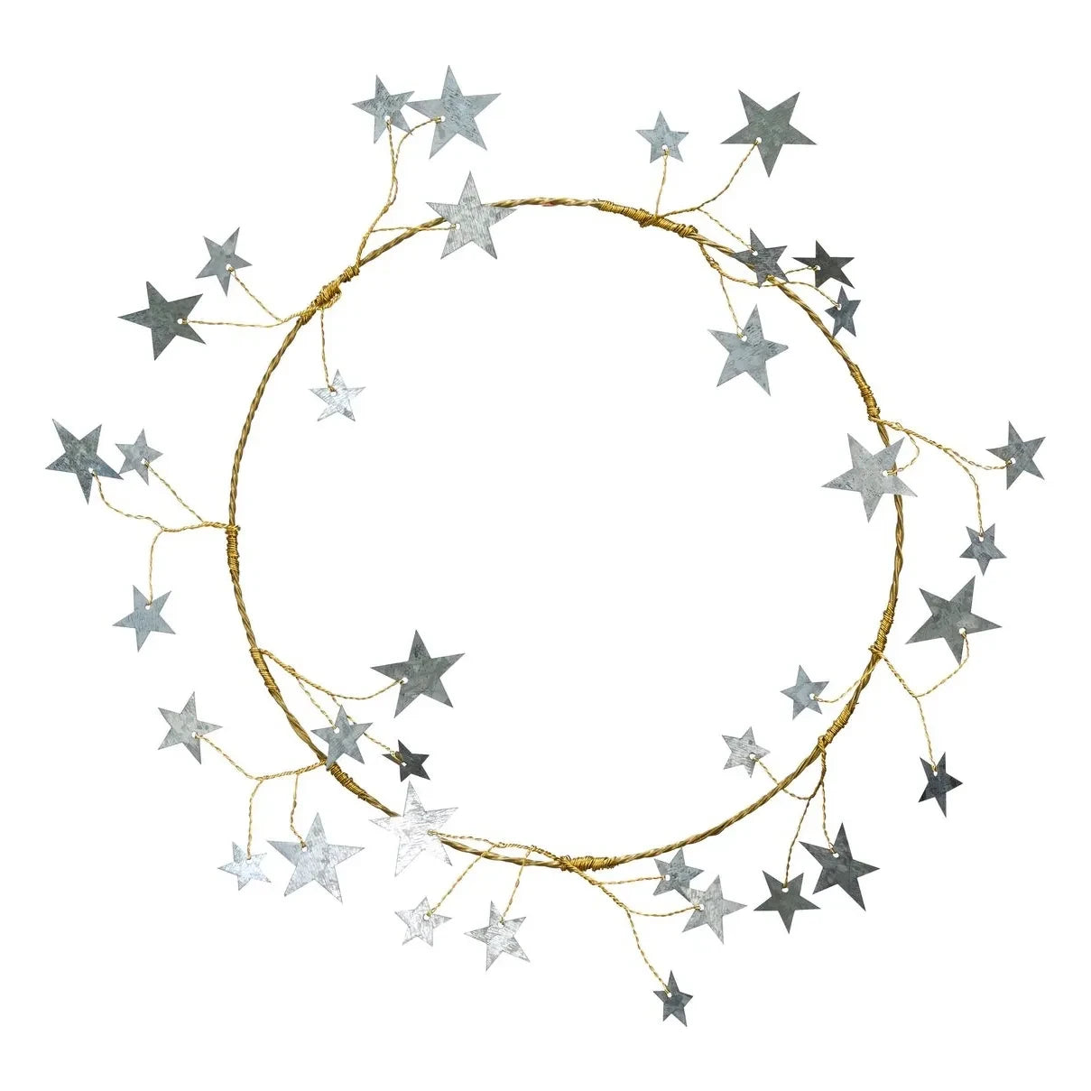 Madam Stoltz - Stern dekorativer Kranz | Gold