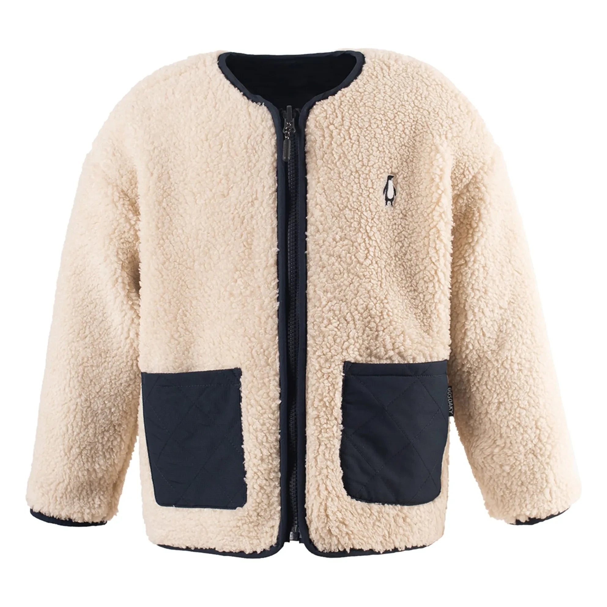 Gosoaky – Wende-Sherpa-Jacke Sleeping Lion | Beige