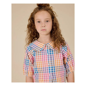 Goldie + Ace - Goldie+Ace x Smallable Exklusiv - Beatrice Vichy Bluse | Rosa
