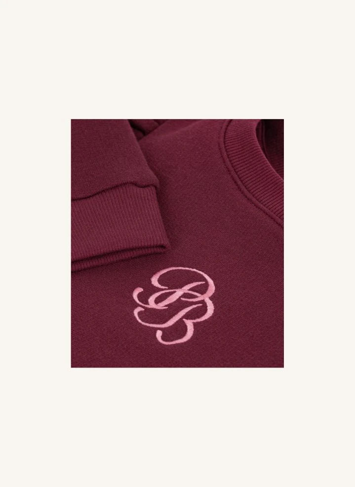 Petit Bateau - PB Rüschensweatshirt | Bordeaux
