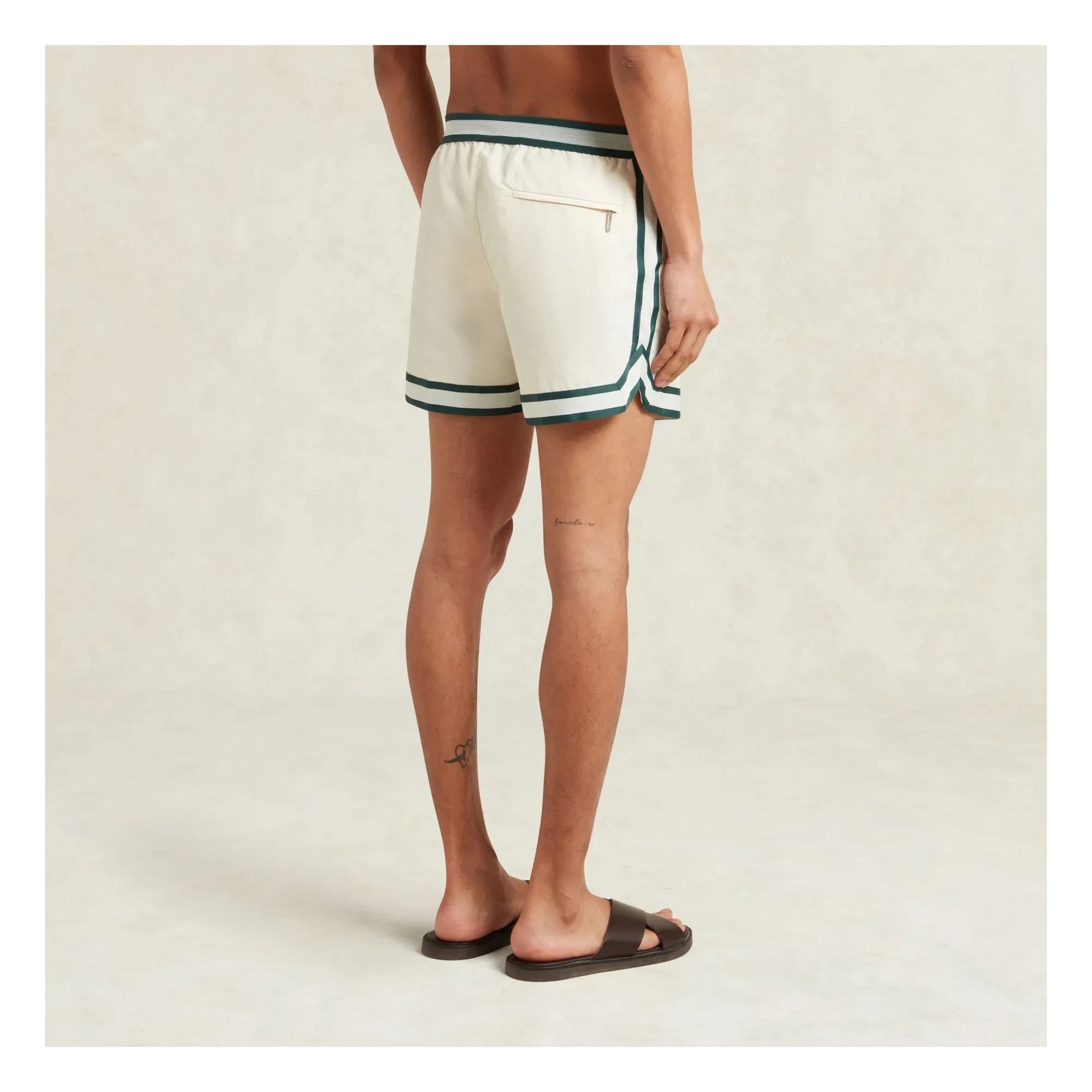 Ché Studios – Baller Badeshorts | Weiß - Creme