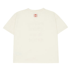 The Campamento - Oversize T-Shirt Every Child Is An Artist Bio-Baumwolle | Ecru