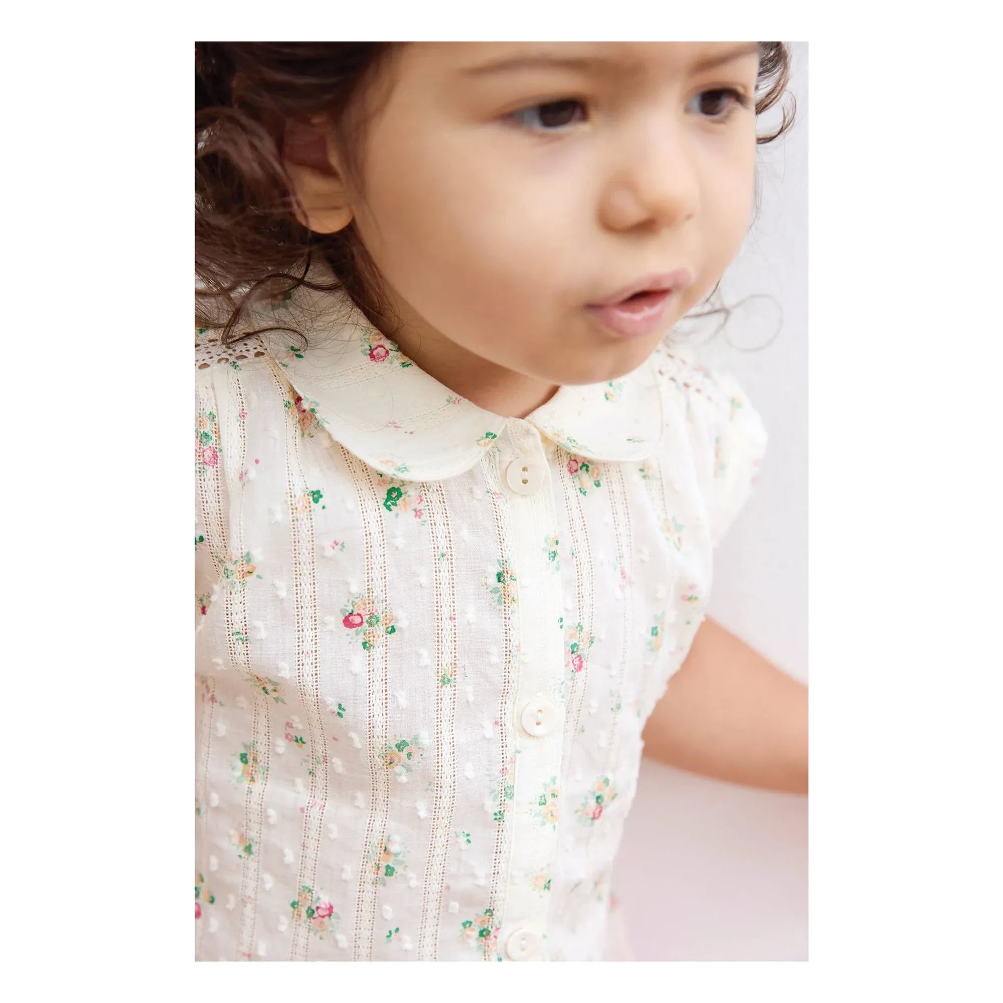 Bonton - Lorelei Blumensträuße Claudine-Kragenhemd | Ecru